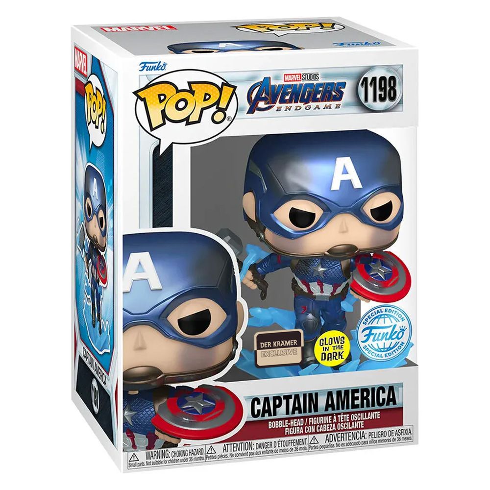 Funko POP Captain America Special Edition Glow In The Dark Marvel